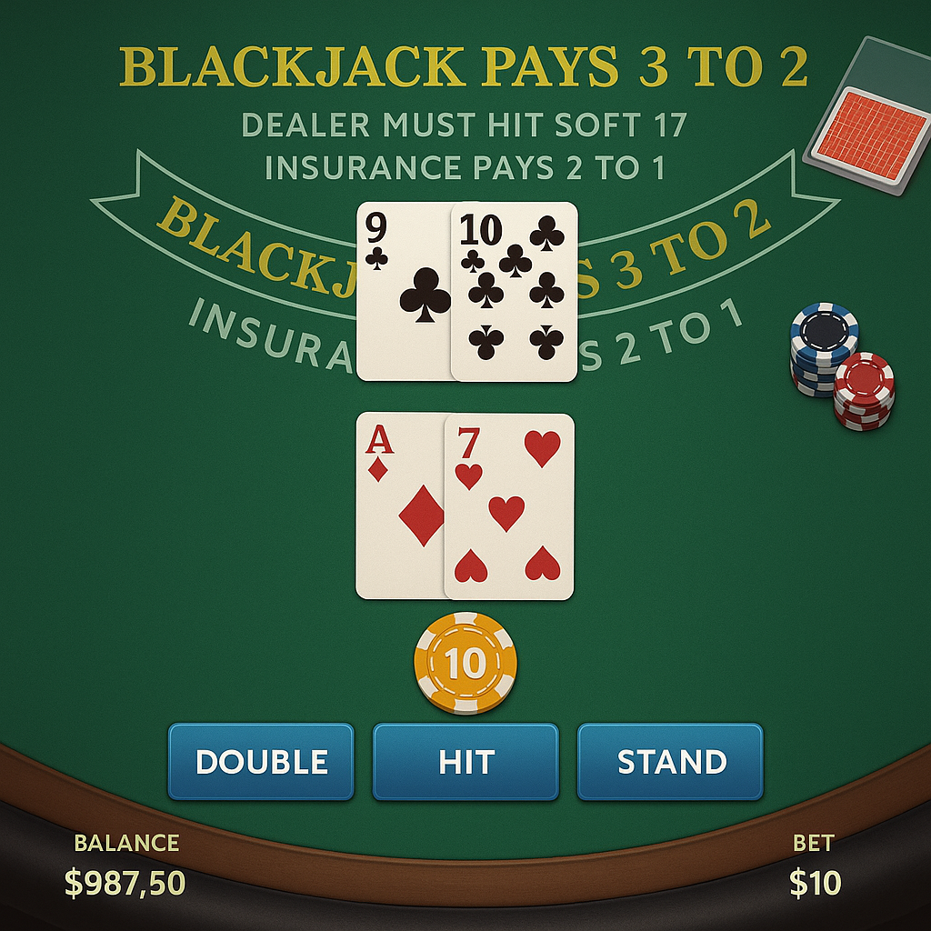 Neon54 - Blackjack Classic - 21 Card Game